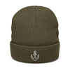 Bonnet à revers recyclé - logo ancre marine brodé - tshirtenfolie.fr