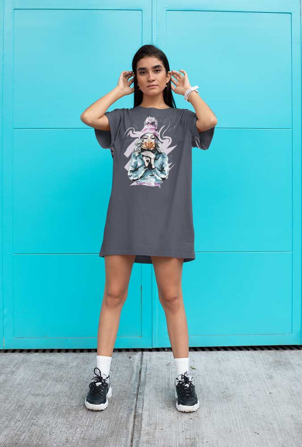 Robe-tee-shirt-en-coton-bio-de-haute-qualite