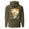 Sweat-a-capuche-kaki-design-nature-et-exploration