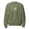 Sweat-shirt-kakiFemme-oie-brode