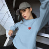 Sweatshirt bleu pour femme