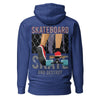Sweatshirt skateboard bleu royal