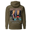 Sweatshirt skateboard vert olive