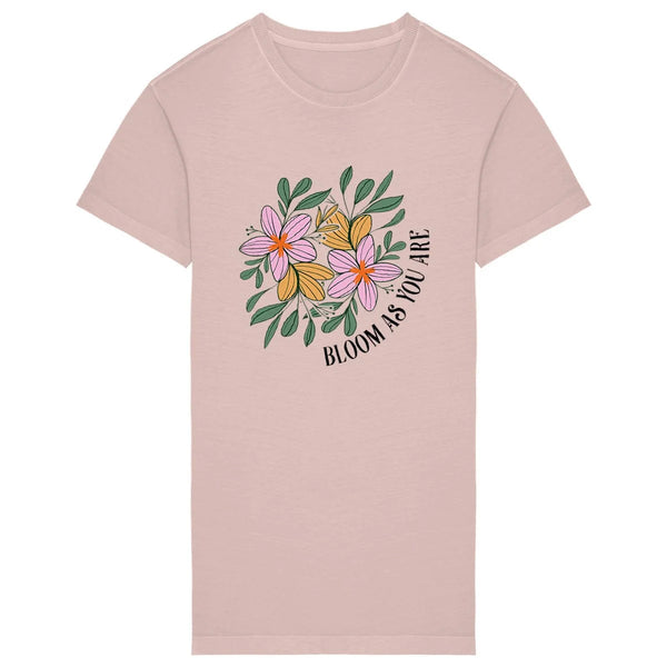 robe-t-shirt-printemps-kaki-rose