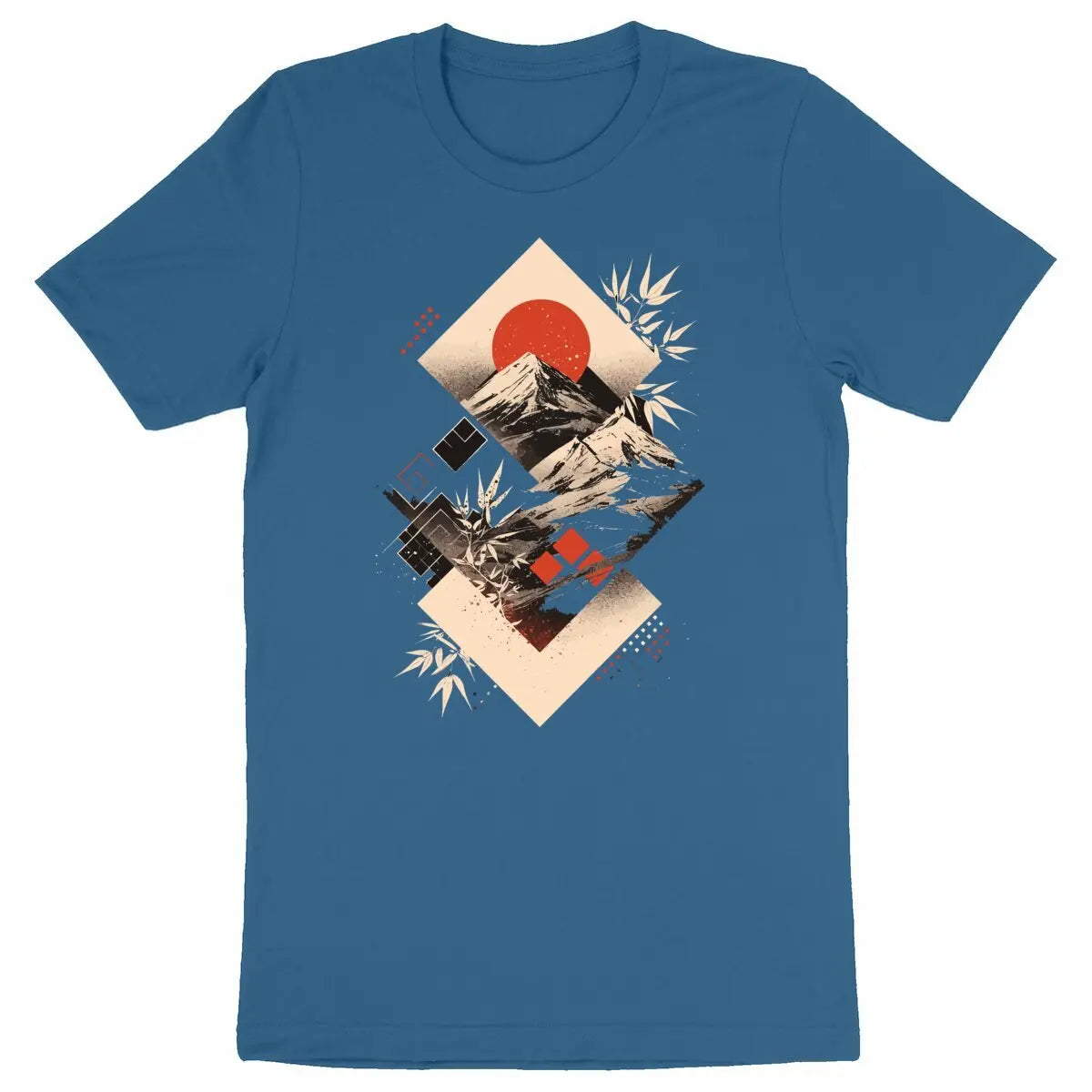 t-shirt graphique bleu