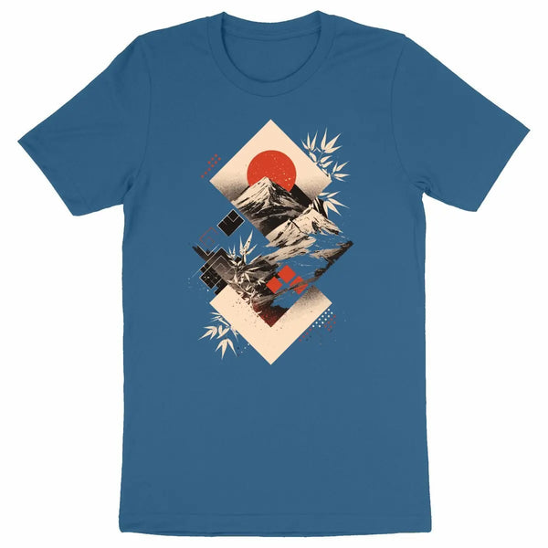 t-shirt graphique bleu