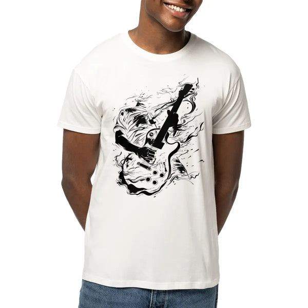 t-shirt rock blanc pour homme
