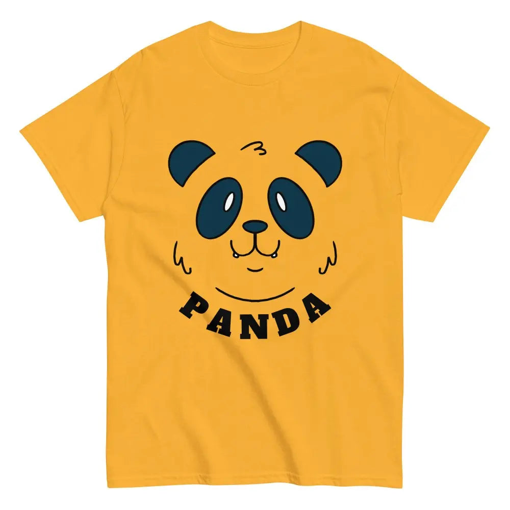 t-shirt jaune design panda