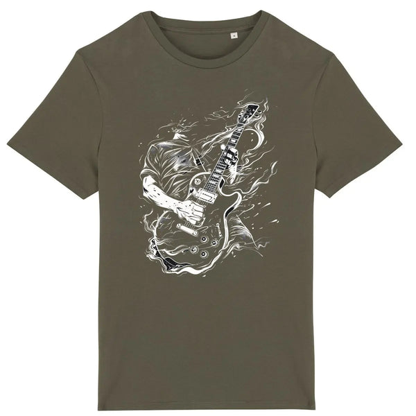 t-shirt rock kaki