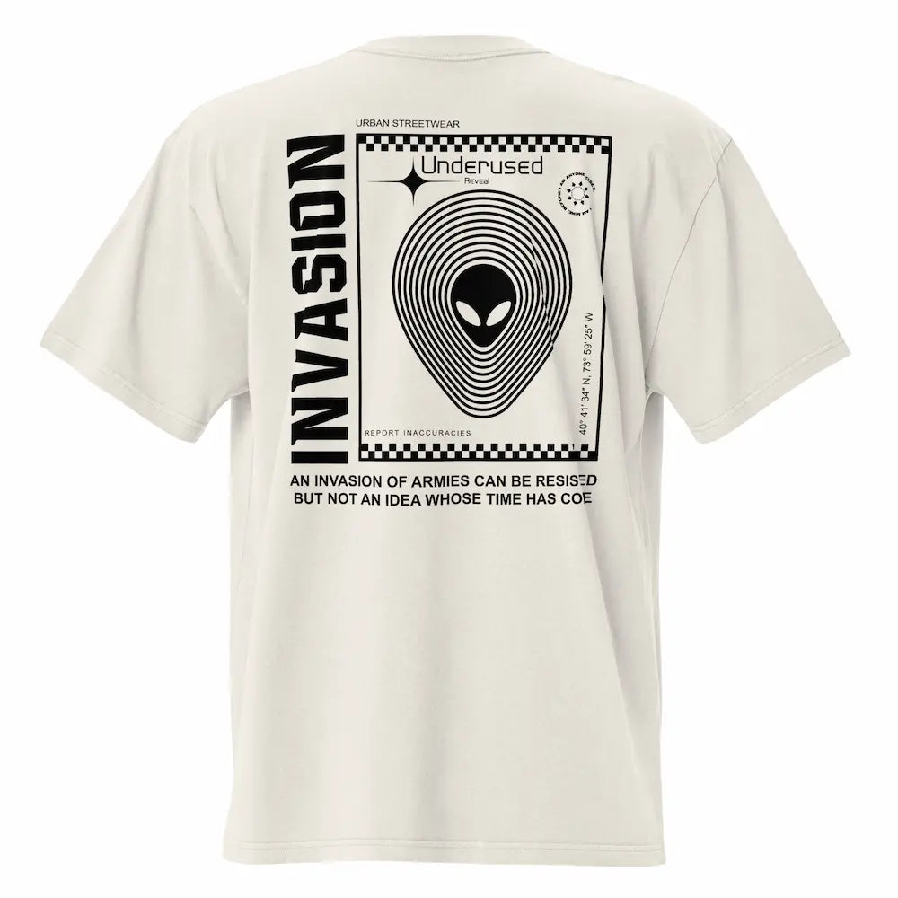 t-shirt blanc oversize