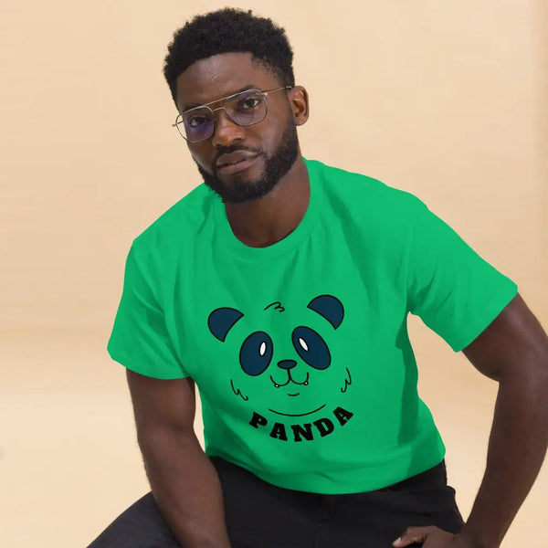 t-shirt design panda col rond