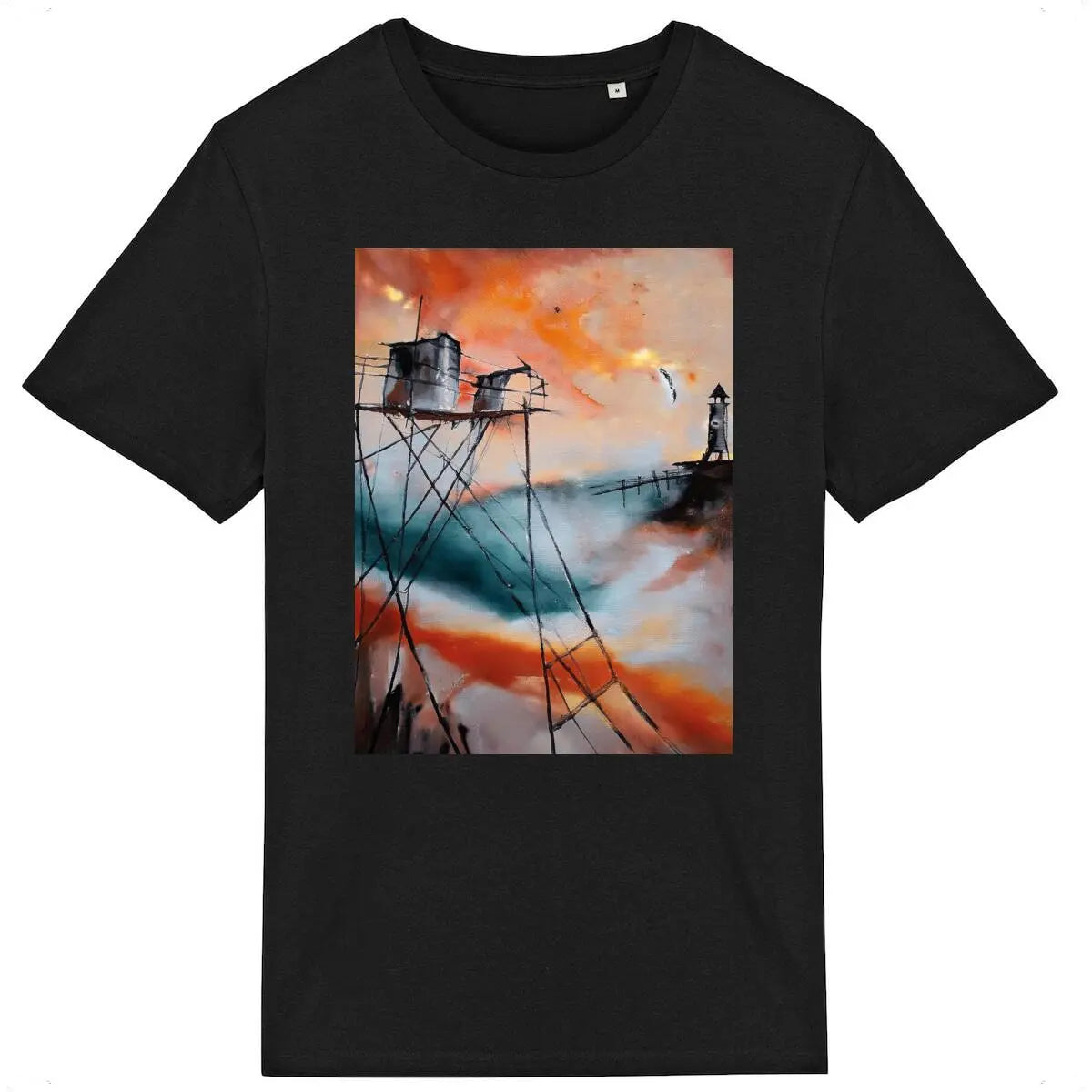 t-shirt noir-cabane de pécheur