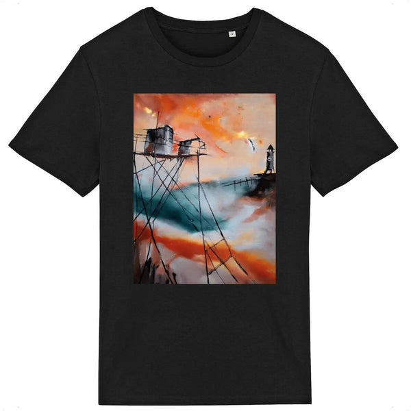 t-shirt noir-cabane de pécheur