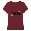 T-shirt Bordeau Femme chic et tendance - 100% Bio.