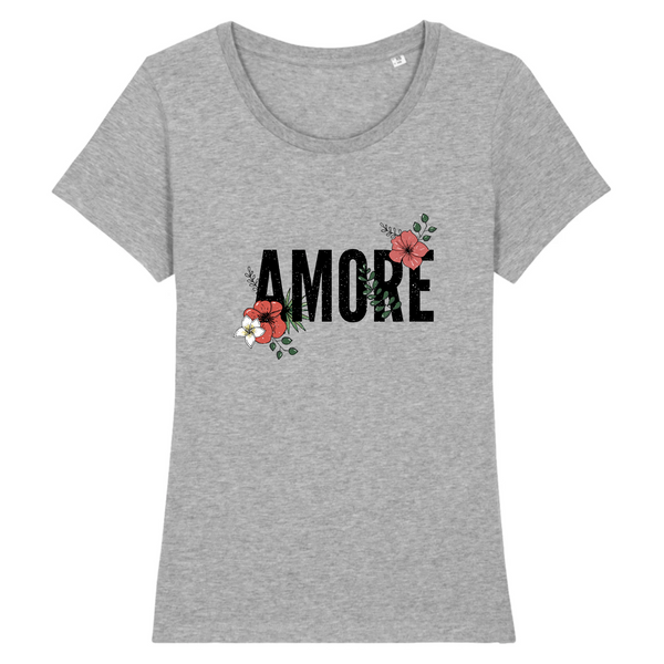 T-shirt gris Femme chic et tendance - 100% Bio.