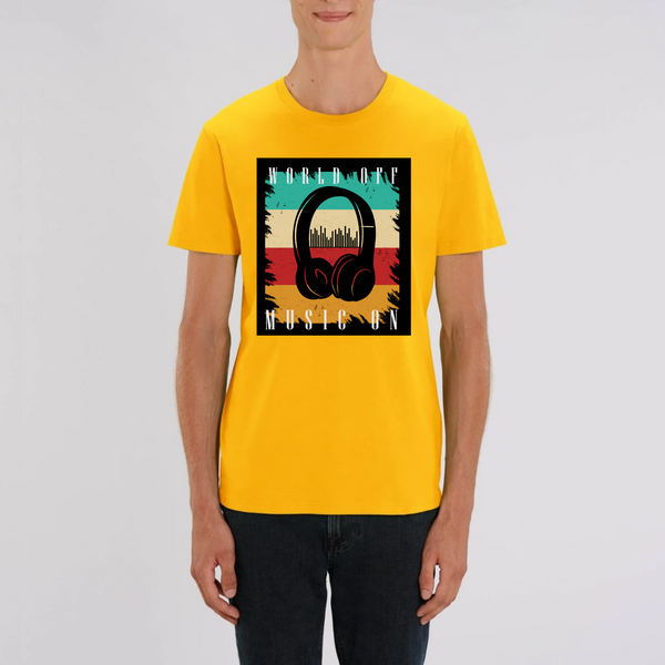 T-shirt Homme col rond Jaune