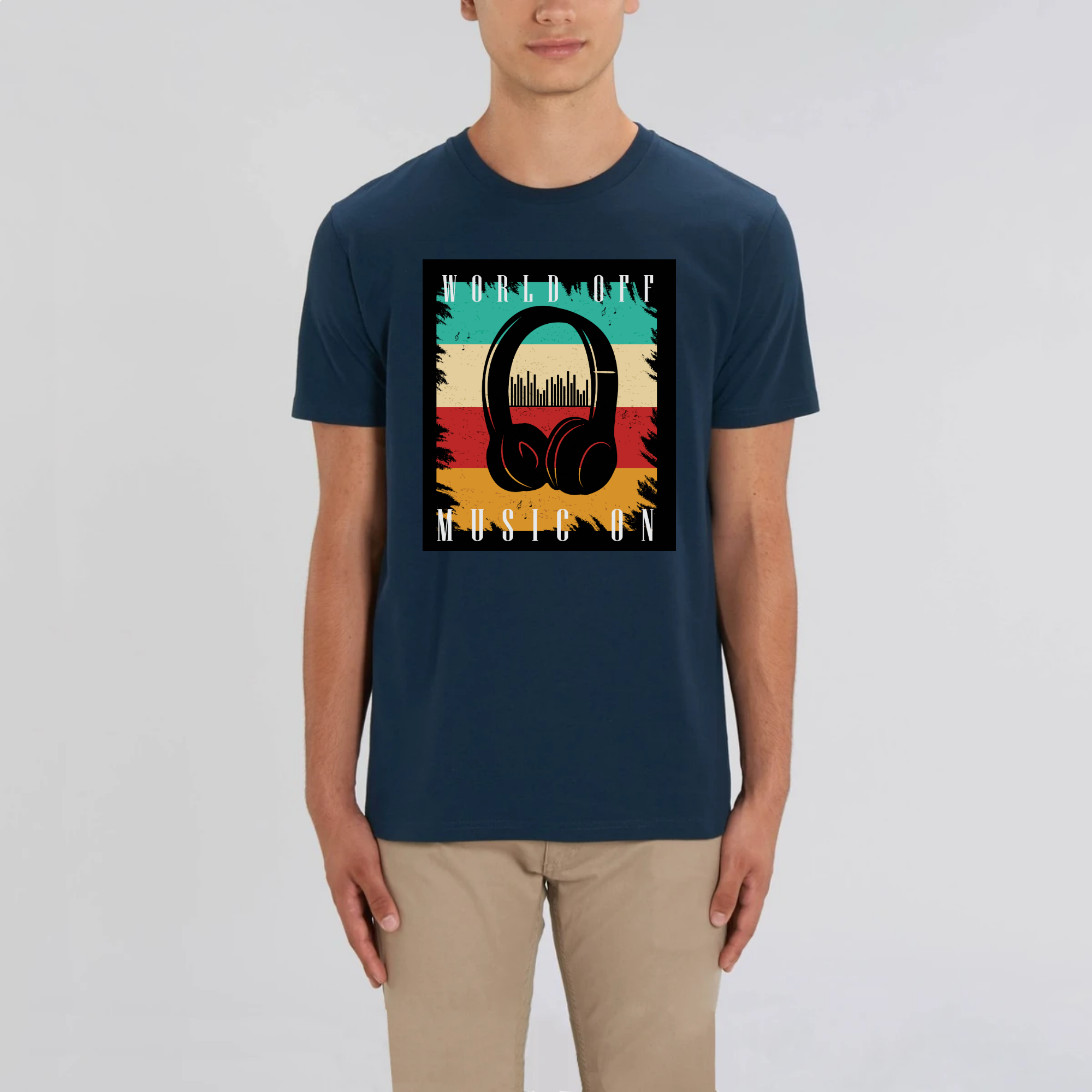 T-shirt Homme col rond Marine