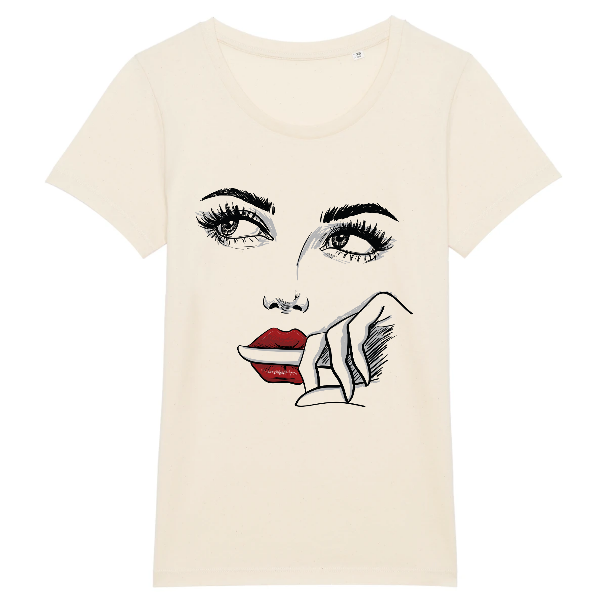 t-shirt Femme - visage de Femme Naturel