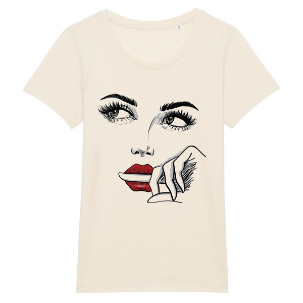 t-shirt Femme - visage de Femme Naturel