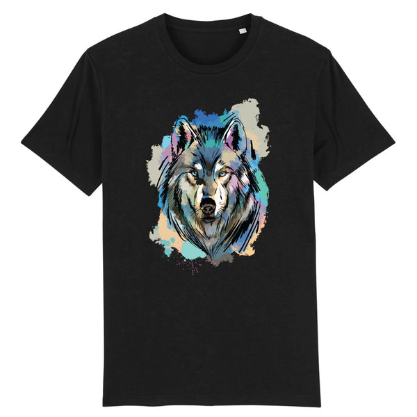 T-shirt noir loup