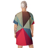 t-shirt coloré motifs géométriques