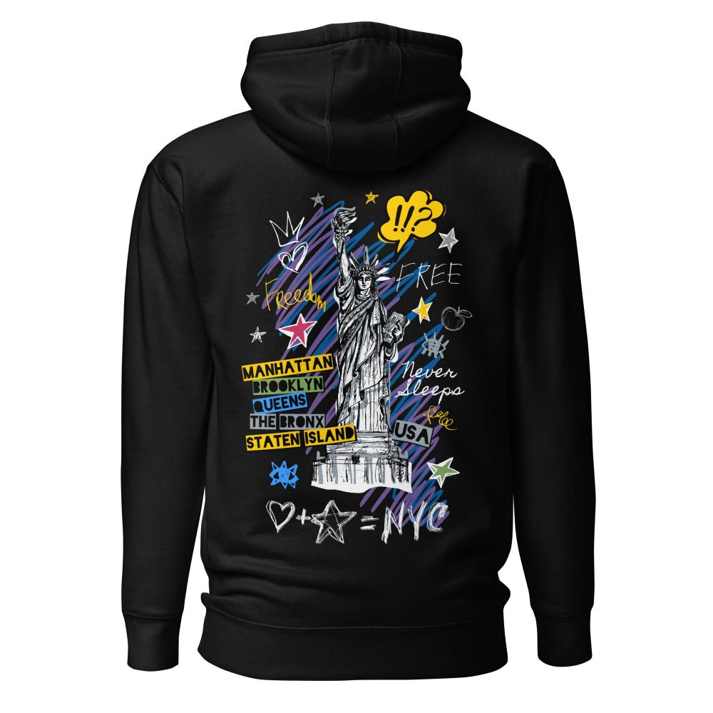 Sweat-shirt à capuche premium New York City