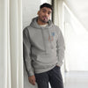 Sweat-shirt gris à capuche premium New York City