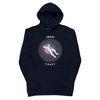 Sweats à capuche écologique bleu