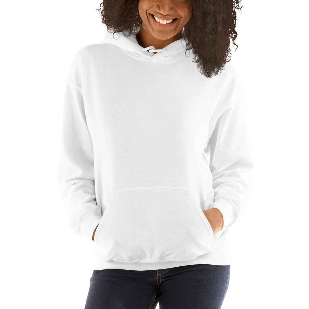 Sweat à capuche blanc