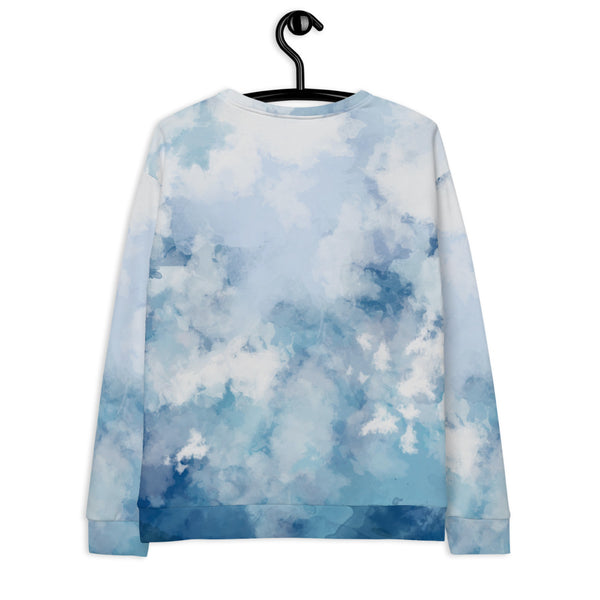Sweat-Shirt femme cousu main - effet aquarelle