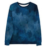 Sweat-Shirt effet aquarelle bleu foncé