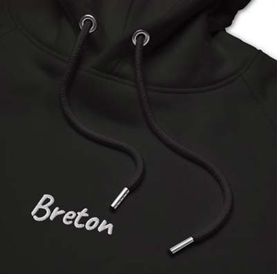 Sweatshirt noir à capuche