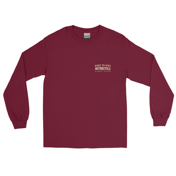T-shirt à manches bordeau