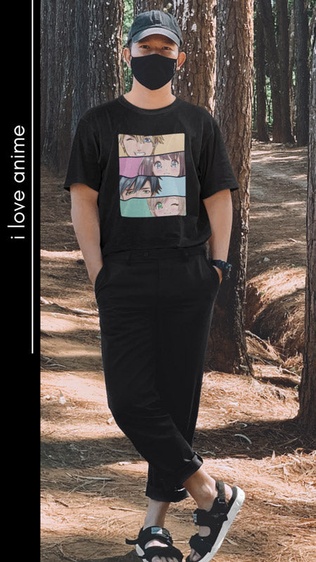 t-shirt noir design Anime