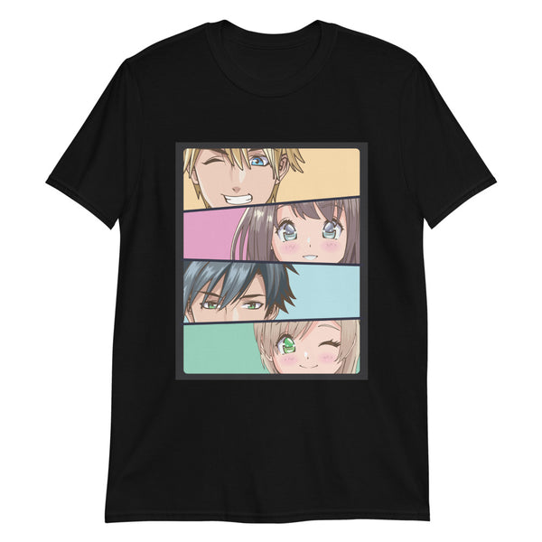 T-shirt Unisexe à Manches Courtes - Anime Face