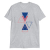 T-shirt Manches Courtes motifs géométriques gris