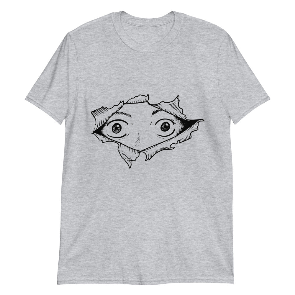 T-shirt gris manga