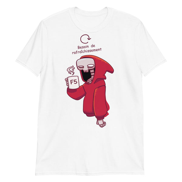 T-shirt imprimé blanc Unisexe - F5