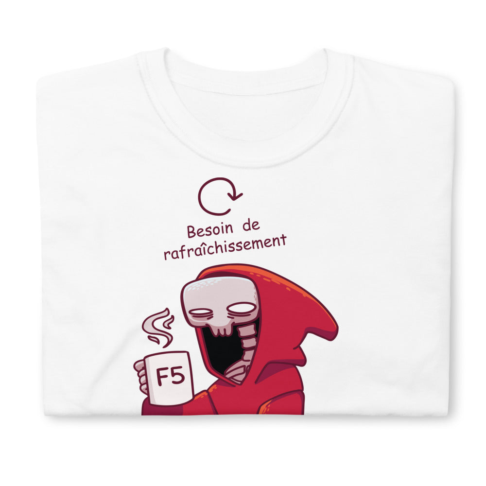T-shirt imprimé blanc Unisexe - F5