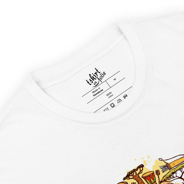 T-shirt Blanc Homme Afrique