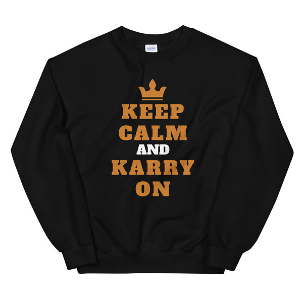 Sweatshirt à Col Rond-Keep Calm and Karry on