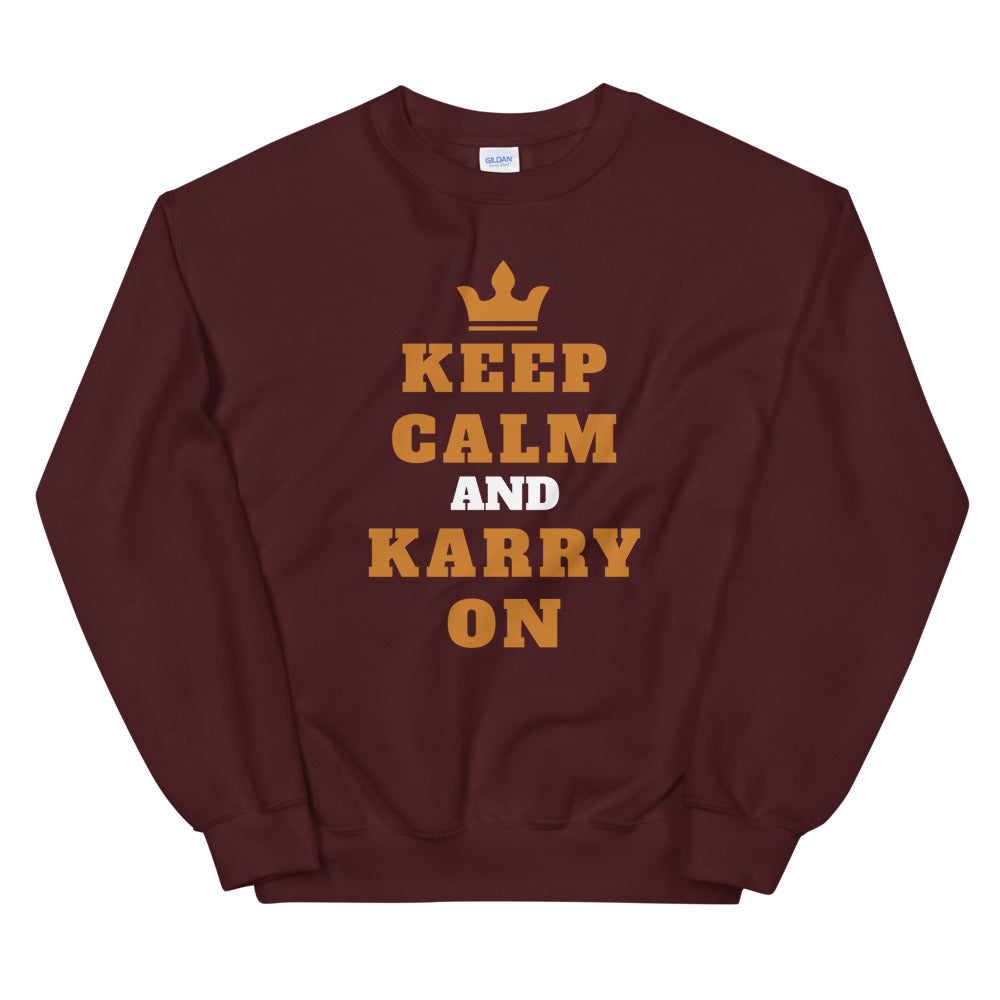 Sweatshirt à Col Rond-Keep Calm and Karry on