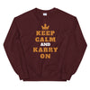 Sweatshirt à Col Rond-Keep Calm and Karry on