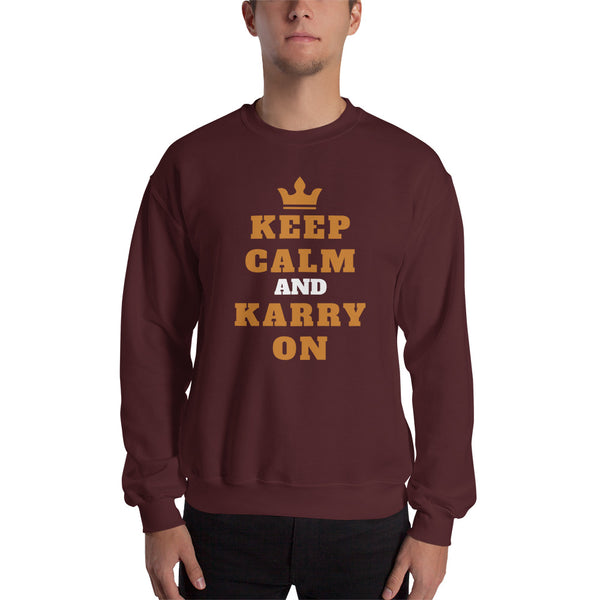 Sweatshirt à Col Rond-Keep Calm and Karry on