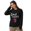 Sweatshirt noir éco-responsable pour femme