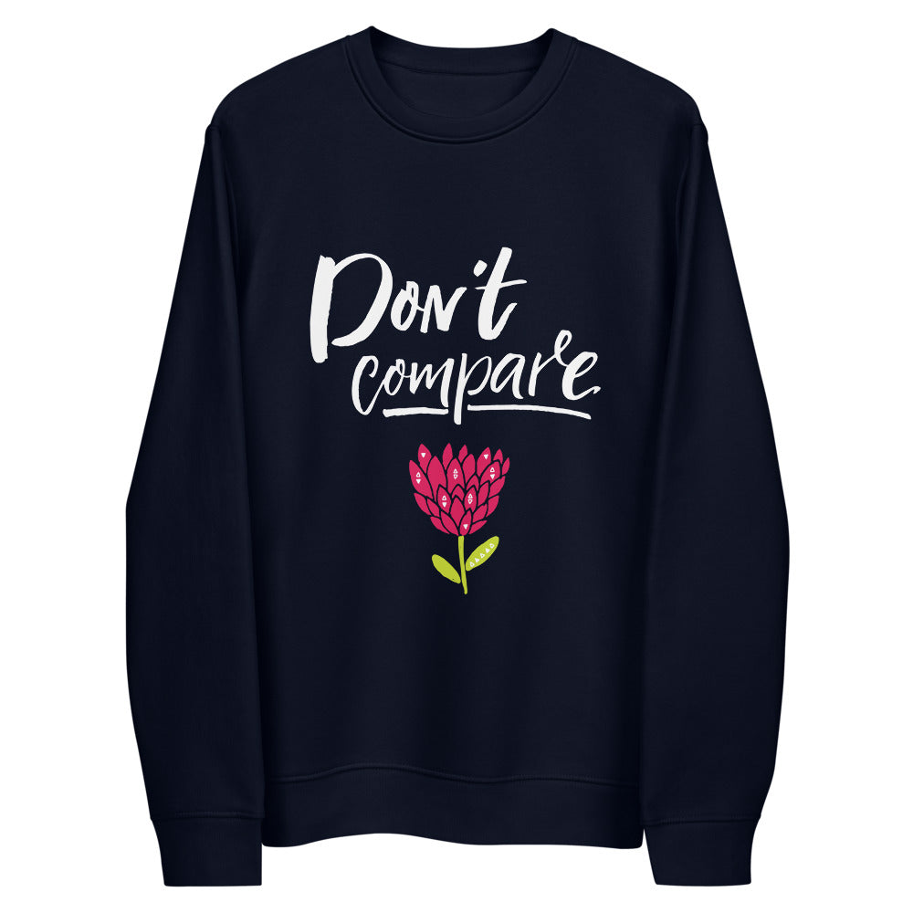 Sweatshirt bleu marine éco-responsable pour femme