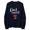Sweatshirt bleu marine éco-responsable pour femme