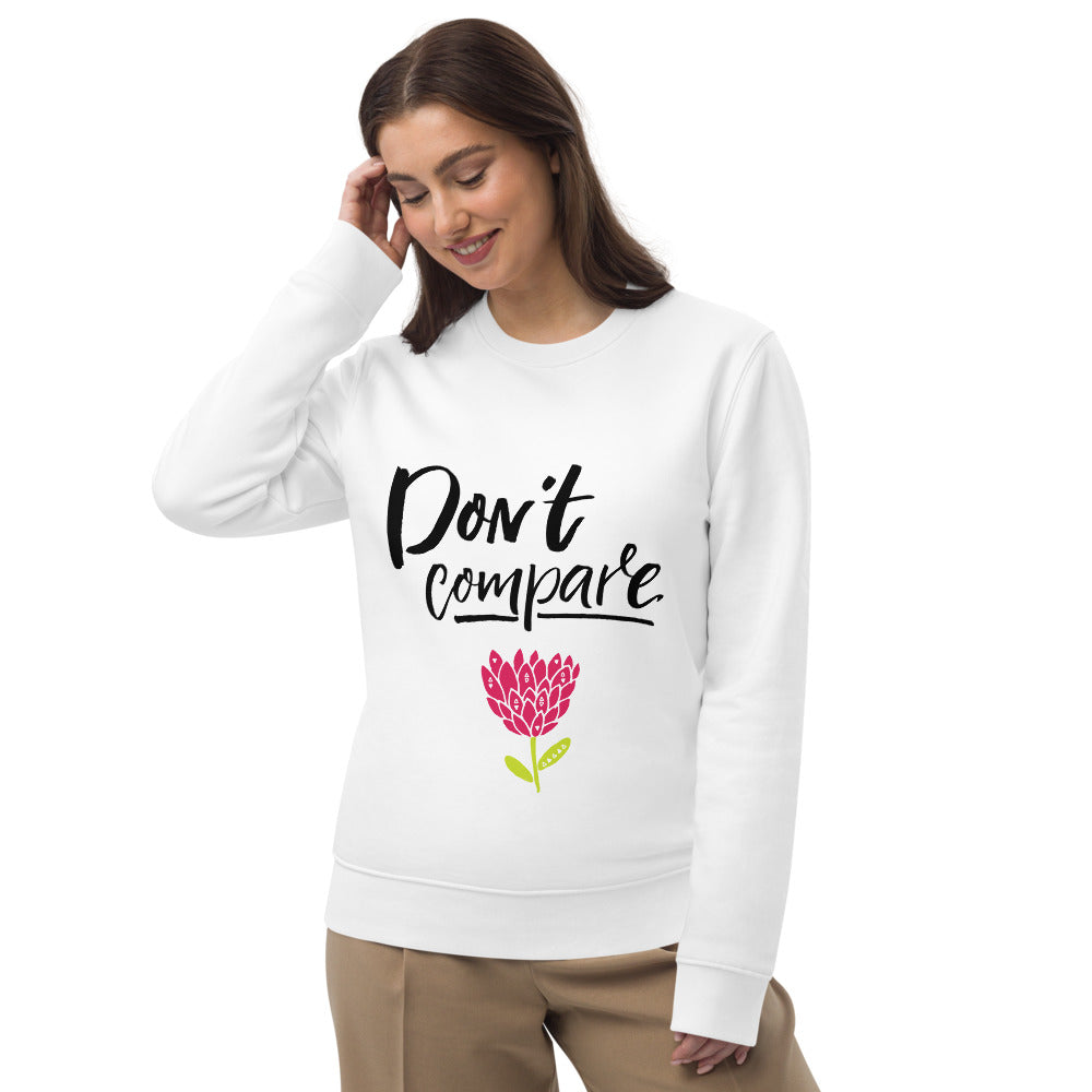 Sweatshirt blanc éco-responsable pour femme