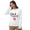 Sweatshirt blanc éco-responsable pour femme