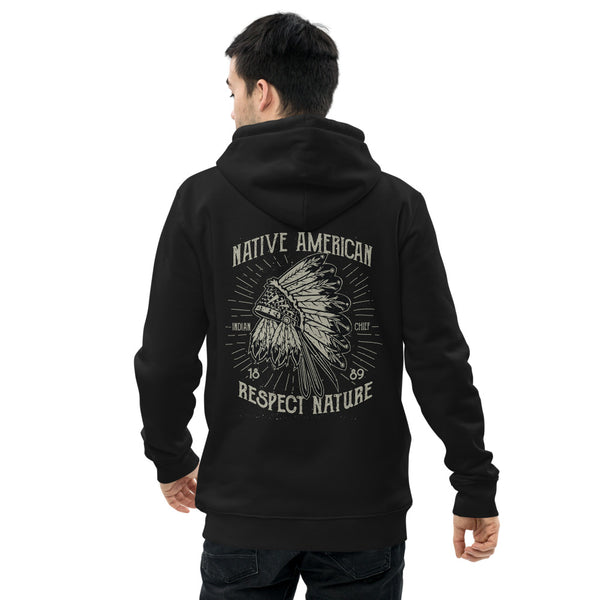 Sweat à capuche écologique Native American
